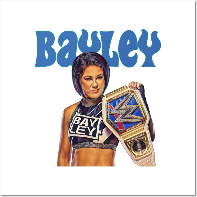 wrestle bayley Wall Art by adunntoval